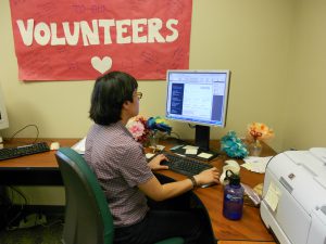 A picture of a longtime HSDC volunteer at work!