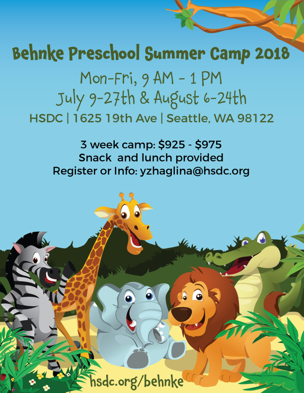 Poster for Behnke Summer Camp
